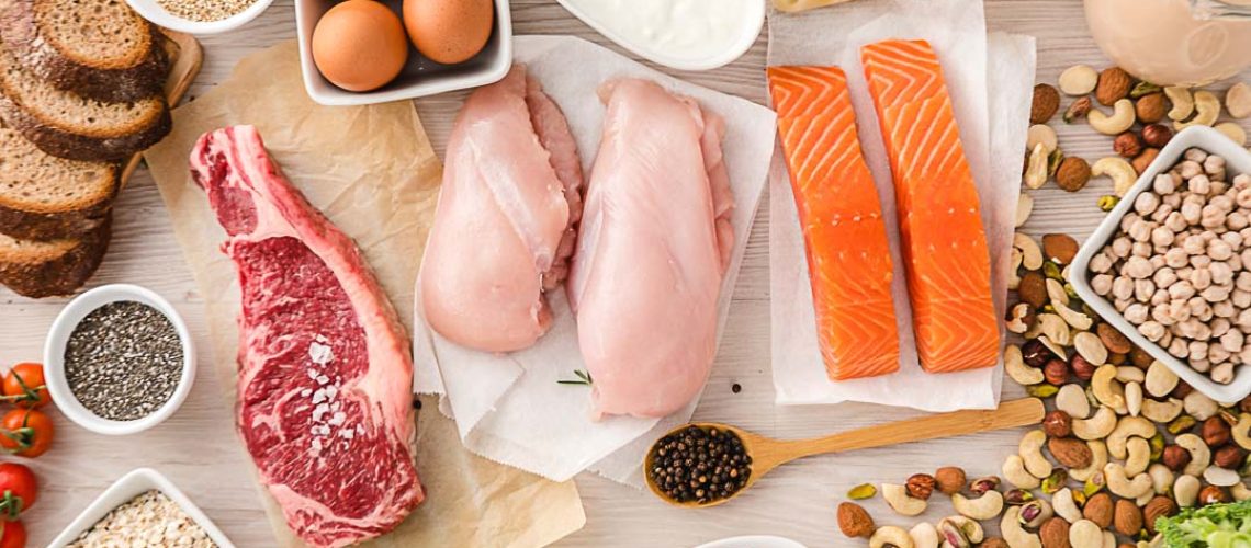 Balanced diet food background.. Nutrition, clean eating food concept. Protein and bodybuilding food concept